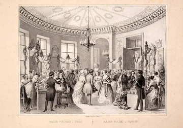 1844 — Polish bazaar in Paris (Public domain)