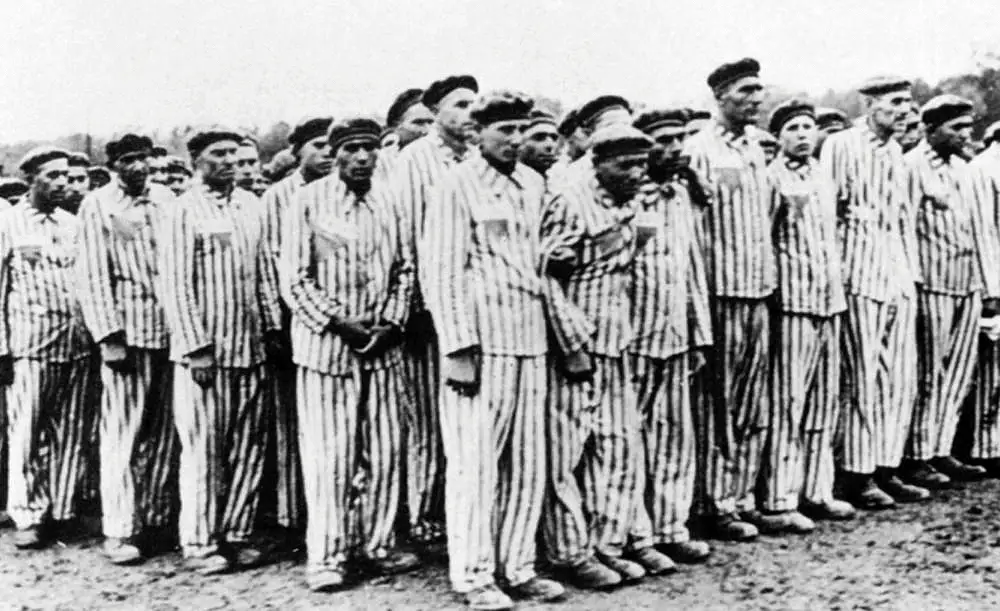 In the Buchenwald camp (Public domain).