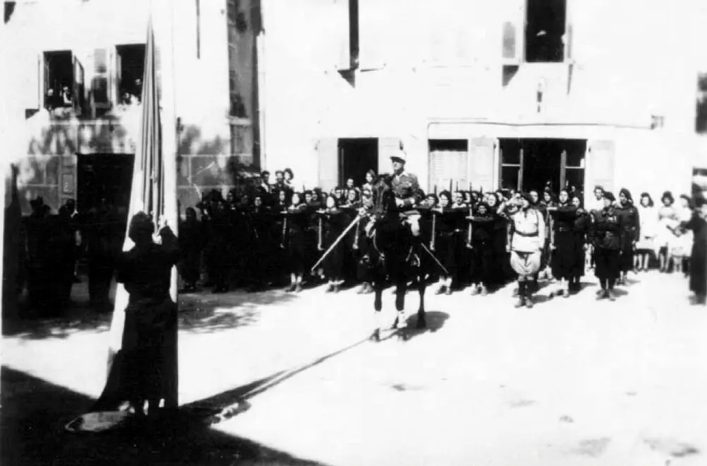 FFI military review on 3 July at Saint-Martin-en-Vercors (Resistance Museum in Vassieux-en-Vercors).